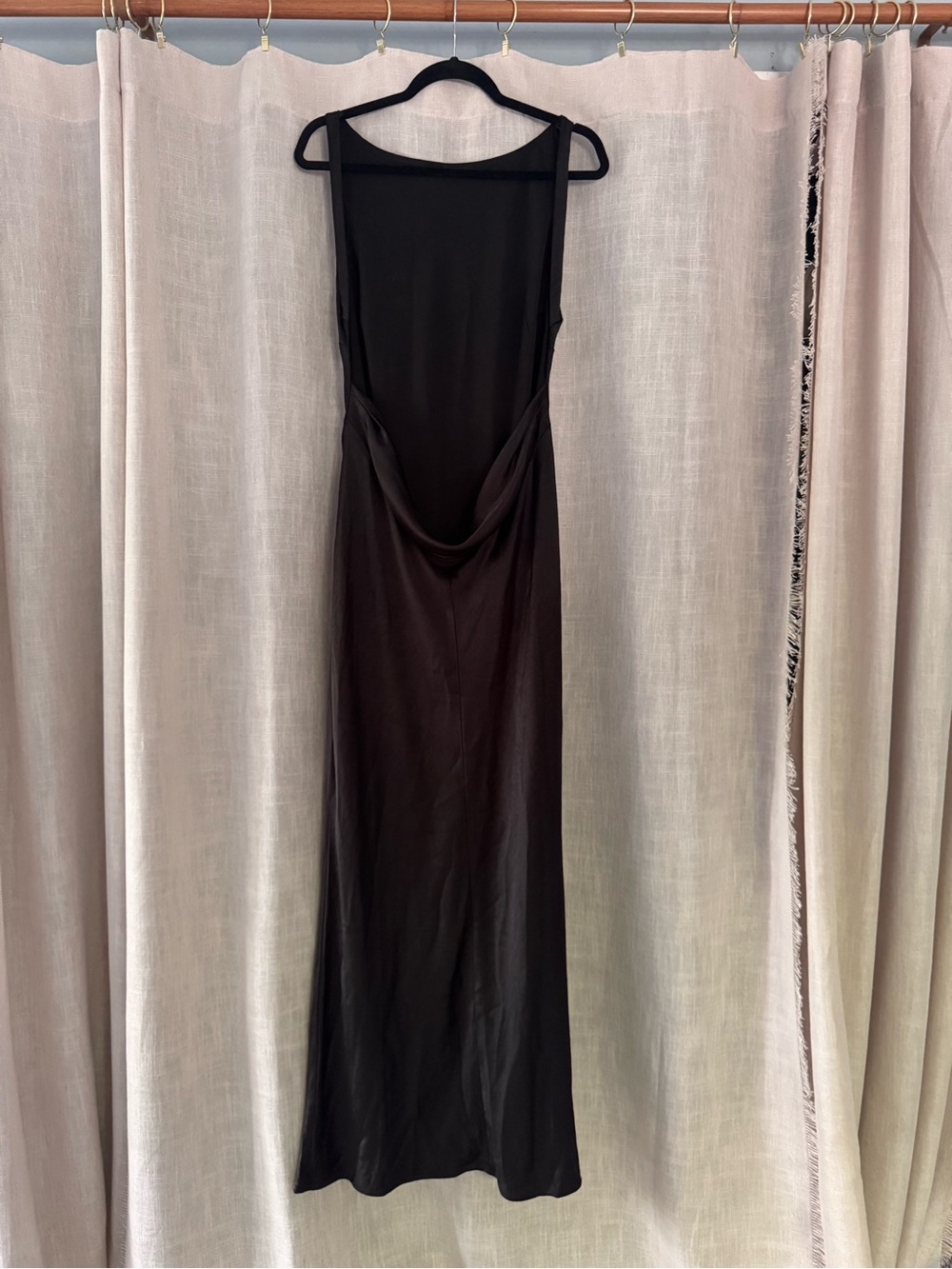 Runaway the Label Samsara dress high neck open back black size large NWT - Picture 6 of 14